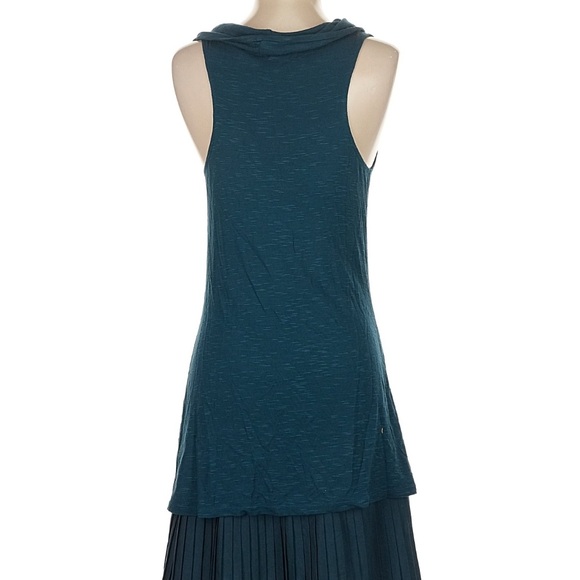 Free People Deep Teal Layered Midi Dress - Picture 2 of 7